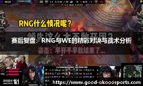 赛后复盘：RNG与WE的精彩对决与战术分析